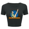 Ladies' Poly-Cotton Crop T-Shirt Thumbnail