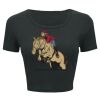 Ladies' Poly-Cotton Crop T-Shirt Thumbnail