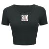 Ladies' Poly-Cotton Crop T-Shirt Thumbnail
