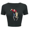 Ladies' Poly-Cotton Crop T-Shirt Thumbnail