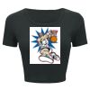 Ladies' Poly-Cotton Crop T-Shirt Thumbnail