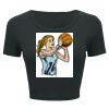 Ladies' Poly-Cotton Crop T-Shirt Thumbnail