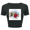 Ladies' Poly-Cotton Crop T-Shirt Thumbnail