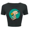 Ladies' Poly-Cotton Crop T-Shirt Thumbnail