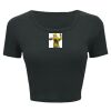 Ladies' Poly-Cotton Crop T-Shirt Thumbnail