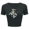 Ladies' Poly-Cotton Crop T-Shirt Thumbnail