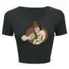 Ladies' Poly-Cotton Crop T-Shirt Thumbnail