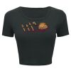 Ladies' Poly-Cotton Crop T-Shirt Thumbnail