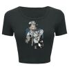 Ladies' Poly-Cotton Crop T-Shirt Thumbnail
