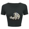 Ladies' Poly-Cotton Crop T-Shirt Thumbnail