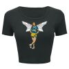 Ladies' Poly-Cotton Crop T-Shirt Thumbnail