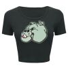 Ladies' Poly-Cotton Crop T-Shirt Thumbnail