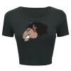 Ladies' Poly-Cotton Crop T-Shirt Thumbnail