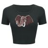 Ladies' Poly-Cotton Crop T-Shirt Thumbnail