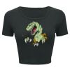 Ladies' Poly-Cotton Crop T-Shirt Thumbnail