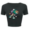 Ladies' Poly-Cotton Crop T-Shirt Thumbnail