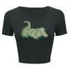 Ladies' Poly-Cotton Crop T-Shirt Thumbnail