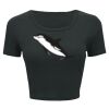 Ladies' Poly-Cotton Crop T-Shirt Thumbnail