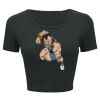 Ladies' Poly-Cotton Crop T-Shirt Thumbnail
