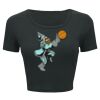 Ladies' Poly-Cotton Crop T-Shirt Thumbnail