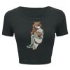 Ladies' Poly-Cotton Crop T-Shirt Thumbnail