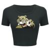 Ladies' Poly-Cotton Crop T-Shirt Thumbnail