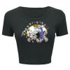 Ladies' Poly-Cotton Crop T-Shirt Thumbnail