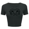 Ladies' Poly-Cotton Crop T-Shirt Thumbnail