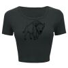 Ladies' Poly-Cotton Crop T-Shirt Thumbnail