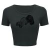 Ladies' Poly-Cotton Crop T-Shirt Thumbnail