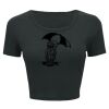 Ladies' Poly-Cotton Crop T-Shirt Thumbnail