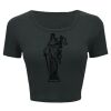 Ladies' Poly-Cotton Crop T-Shirt Thumbnail