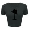 Ladies' Poly-Cotton Crop T-Shirt Thumbnail