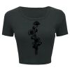 Ladies' Poly-Cotton Crop T-Shirt Thumbnail