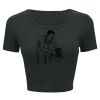 Ladies' Poly-Cotton Crop T-Shirt Thumbnail