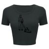 Ladies' Poly-Cotton Crop T-Shirt Thumbnail