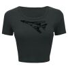Ladies' Poly-Cotton Crop T-Shirt Thumbnail