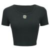 Ladies' Poly-Cotton Crop T-Shirt Thumbnail