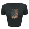 Ladies' Poly-Cotton Crop T-Shirt Thumbnail