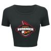 Ladies' Poly-Cotton Crop T-Shirt Thumbnail