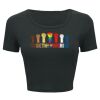 Ladies' Poly-Cotton Crop T-Shirt Thumbnail