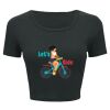 Ladies' Poly-Cotton Crop T-Shirt Thumbnail