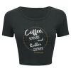 Ladies' Poly-Cotton Crop T-Shirt Thumbnail