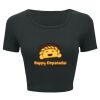 Ladies' Poly-Cotton Crop T-Shirt Thumbnail