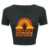 Ladies' Poly-Cotton Crop T-Shirt Thumbnail