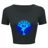 Ladies' Poly-Cotton Crop T-Shirt Thumbnail