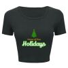 Ladies' Poly-Cotton Crop T-Shirt Thumbnail