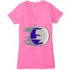 Ladies' Jersey Short-Sleeve Deep V-Neck T-Shirt Thumbnail
