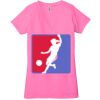 Ladies' Jersey Short-Sleeve Deep V-Neck T-Shirt Thumbnail