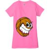 Ladies' Jersey Short-Sleeve Deep V-Neck T-Shirt Thumbnail